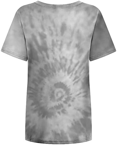 В памучна Тениска За момичета С Къс Ръкав и Графичен Дизайн Свободно, Намаляване, Реколта Блуза с равен брой