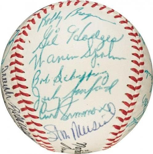 Прекрасен Уили Мейс 1957 All Star Game Team Подписа Договор с Бейсбольным PSA DNA COA - Бейзболни топки с автографи