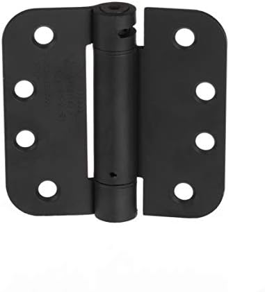 Самозакрывающиеся панти Barcaloo, черни, 2 - Вътрешна Пружина на линия 4x4 инча за врати с Радиусными ъгли 5/8 инча