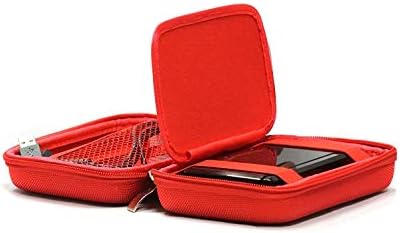 Твърд калъф Navitech Red за носене GPS, който е съвместим с 5-инчов GPS Rand McNally TND 550