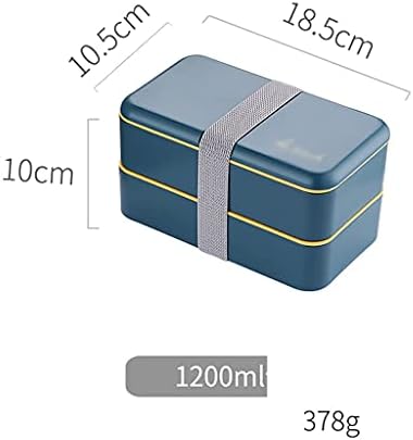 Brotdose Съм Japanischen Stil Doppellagige, Separate Bento-Box Tragbare Mikrowellen-Brotdose Für Kinder Mit