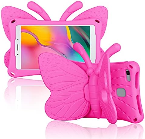 Калъф Feitenn Galaxy Tab A 8.0 за деца 2019 SM-T290/SM-T295, калъф с 3D анимационни пеперуда, Нетоксичная поставка