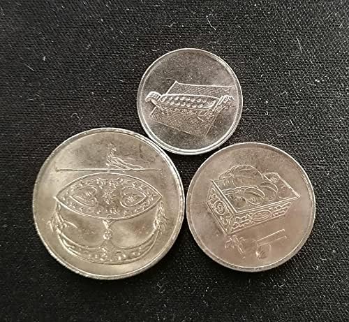 Азиатски Набор от монети, Народни Обичаи Малайзия 10.20.50 Цента -Комплект от 3 Монети
