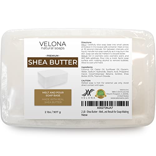 velona 2 кг - Масло от шеа - се Стопява и се изсипва сапунена основа SLS/SLES free | Натурални шоколади за постигане