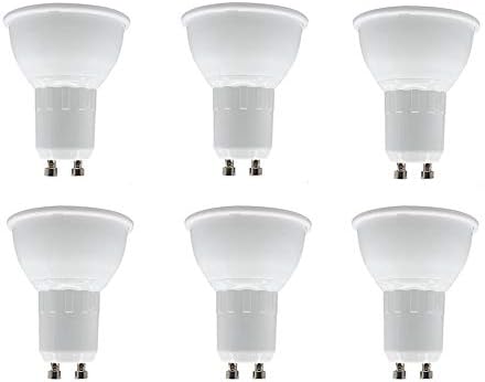 Led лампа GU10 5 W (Еквивалент на 50 W халогенна лампа) Топло Бяло 3000 ДО MR16 GU10 5 W COB Led Прожекторная лампа за вградените озеленяване, осветление, без регулиране на яркостта, 6