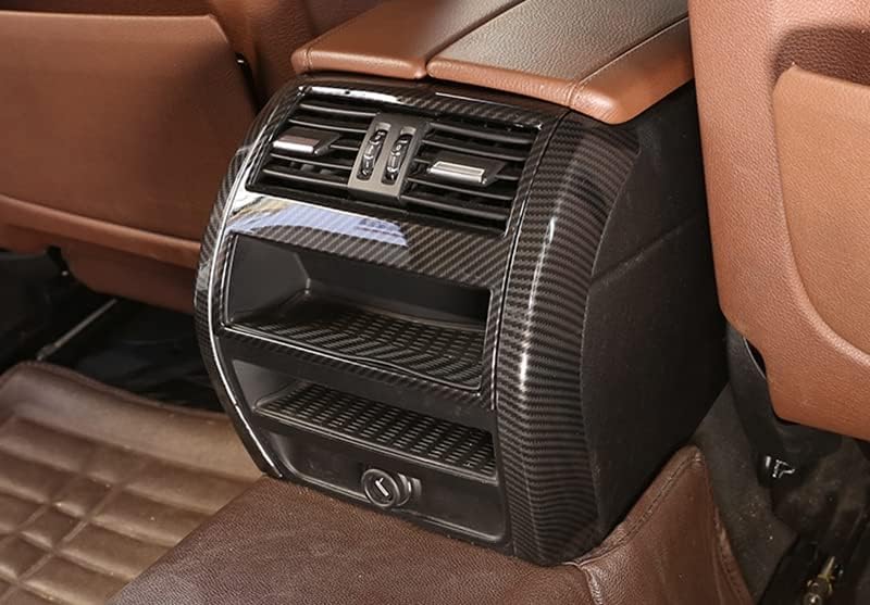 Eppar Нова Защитно покритие на задния въздуховод е Съвместима с BMW серия 5 F10 2011-2017 520i 523i 528i 530i 535i 550i (Горния капак 1 бр, въглеродни влакна вид)