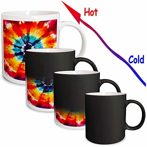 3dRose два цвята Чаша с Цветно изображение, 11 грама, Черна,mug_173301_4