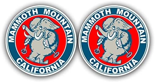 WSQ Mammoth Mountain California Ски Спорт Реколта Пътуване Vinyl Стикер Премиум Качество Винил Няколко Цвята
