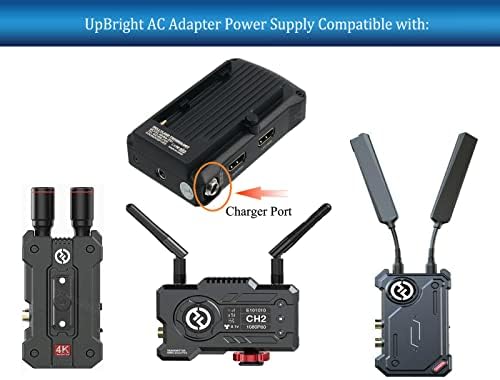 UpBright Нов Глобален ac/dc, който е Съвместим с Hollyland Mars 300 400 400S Pro 4K Cosmo C1 Безжична Система за пренос на видео SDI/HDMI Приемник 2.1 dc 6-16 vdc захранващ Кабел Кабел за Зарядно Устро?