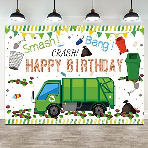 Hilioens 7 × 5 метра боклукчийски камион Фон за Рожден Ден за Децата Кофа за Боклук кофа за Боклук на Парти