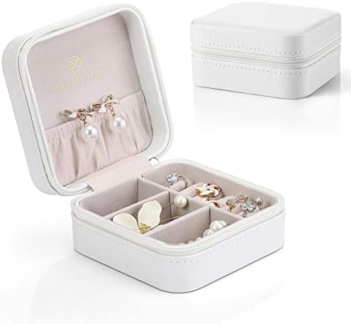 Ковчег за декорации в стил принцеса Вландо (Розово) + Малка Пътна Ковчег за бижута Macaron (Бяла)