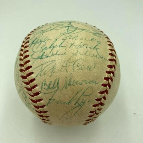 1954 Отбор Ню Йорк Янкис Подписа договор с Американската лига бейзбол Мики Мэнтла JSA COA - Бейзболни топки