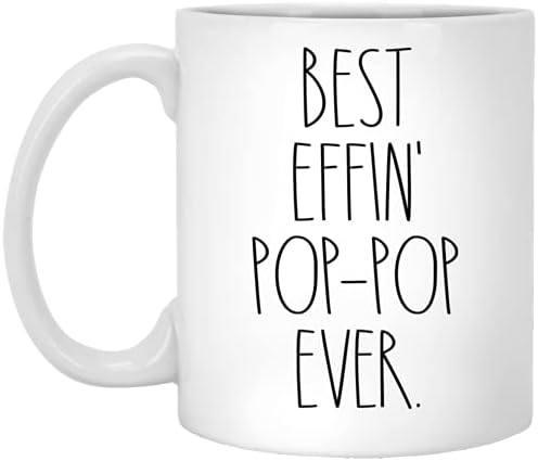 Поп-Поп - Добрата кафеена чаша Effin Поп-Поп В историята - В стил Поп-Поп Rae Dunn - В стила на Rae Dunn - Чаша