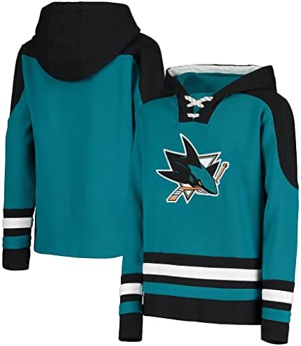 Outerstuff Цвят на младежкия отбор НХЛ 8-20 Трябва да Има Начало Основната Лого, Пуловер, Hoody с качулка