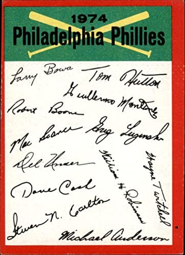 1974 Топпс Филаделфия Филис Филаделфия Филис (бейзболна картичка), БИВШ Филис
