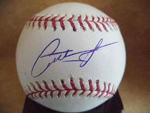 Антъни Лерью Атланта Брэйвз Подписа играта на топка с автограф от M. l. W / coa - Бейзболни топки с автографи