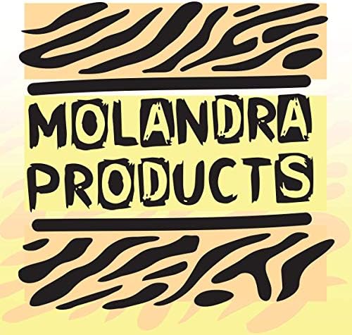 Molandra Products bund - Хэштег 20 грама Бяла Бутилка за Вода от Неръждаема Стомана с Карабинер, Бяла