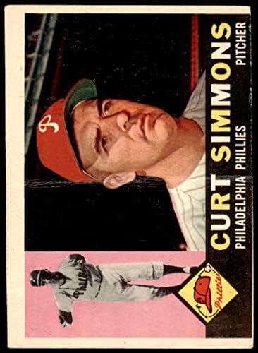 1960 Topps # 451 Курт Симънс Филаделфия Филис (Бейзболна картичка) ДОБРИ Филис