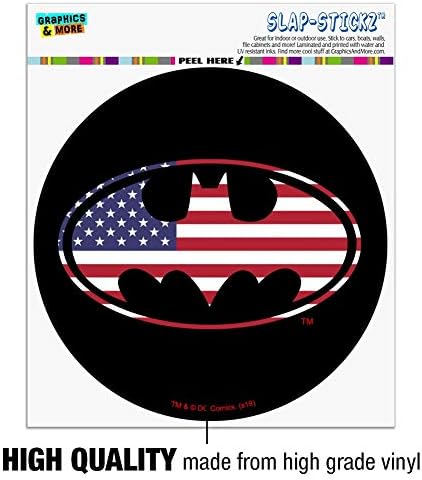 ГРАФИКА И др Батман САЩ Щит на Американското Логото на Автомобилния Шкафче За прозорци на Колата Кръг Стикер