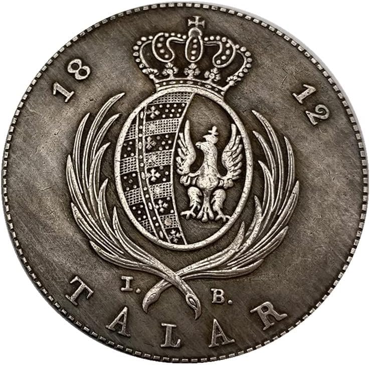 1812 Короната На Античен Стара Мед Сребърен Занаят Колекция Възпоменателни Монети Чуждестранна Монета Сребърен