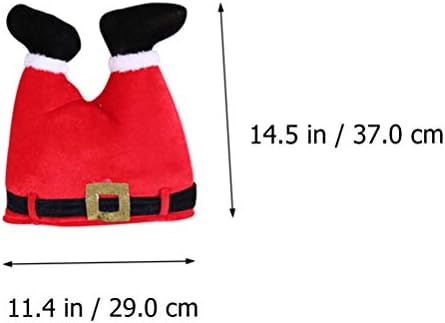 Коледна Шапка NUOBESTY с Коледен Декор от 2 теми, Шапка под формата на панталони, Очарователна Декоративна Топла