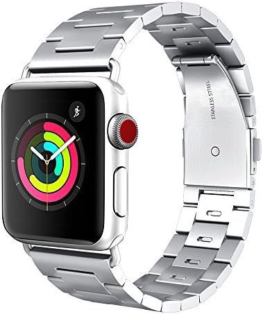 Съвместим с каишка на Apple Watch 44 мм 42 мм, 40 мм, 38 мм, взаимозаменяеми каишка от неръждаема стомана, с