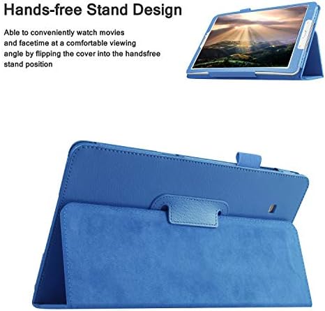 Калъф Galaxy Tab E 8.0 , Поставка за фолио APOLL, Ултра-Лек Титуляр за Моливи, калъф серия Minimalist за Samsung Galaxy Tab E 8.0-Inch SM-T375/ SM-T377 и таблета Tab E 32GB SM-T378, SkyBlue