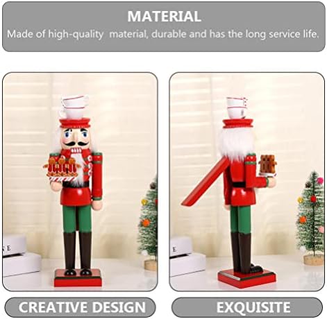BESTOYARD Коледен Декоративен Лешникотрошачката Ръчно изработени Дървени Фигурки на Кукли Войници Играчка, Подарък