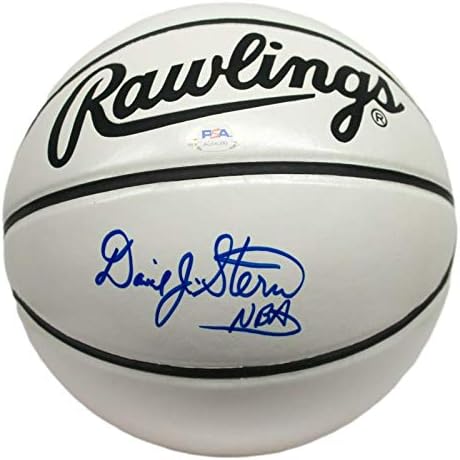 Дейвид Стърн е подписал автограф комисар на баскетболния НБА Роулингса PSA/DNA - Баскетболни топки с автографи