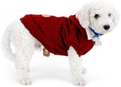 SELMAI Пуловери За малки Кучета Палто С качулка На руното Лигавицата Вязаное Класическо Топло Меко Коледа За