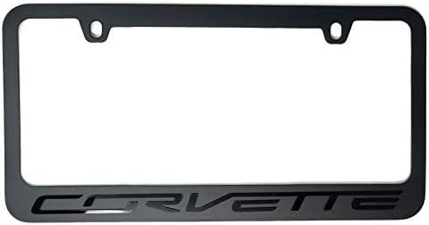Frame регистрационен номер C7 Corvette Stealth - Черен с Надпис Black Corvette