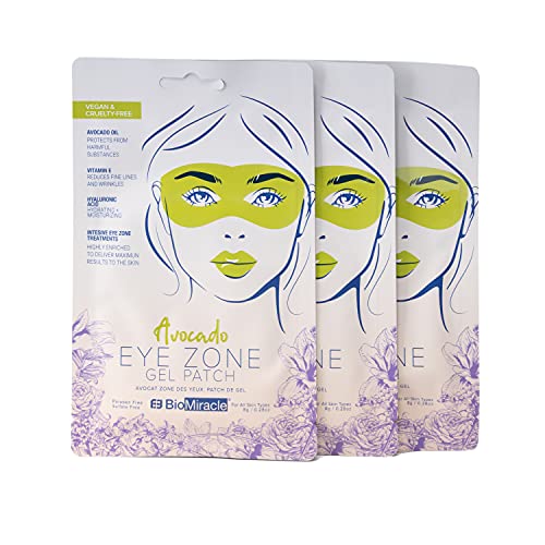 Гел-aid BioMiracle Авокадо Eye Zone, За грижа за кожата около очите, От торбичките под очите, Гел-помощ с авокадо (опаковка от 3 броя)