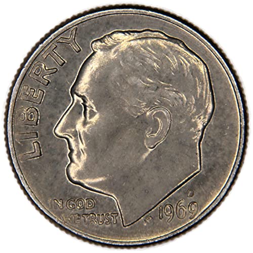 1969 Франклин Ад Рузвелт е Ориентиран Към Лявата десятицентовиковой монета на САЩ, Без да се прибягва