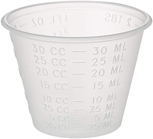 За еднократна употреба Пластмасови Чашки за лекарства с класификация на течности, 1 унция на 100 грама