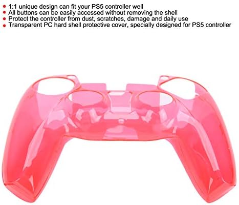 Защитно покритие игрален контролер, Предна + Задна Капачка Игрален контролер с пълна защита за PS5, Геймпад