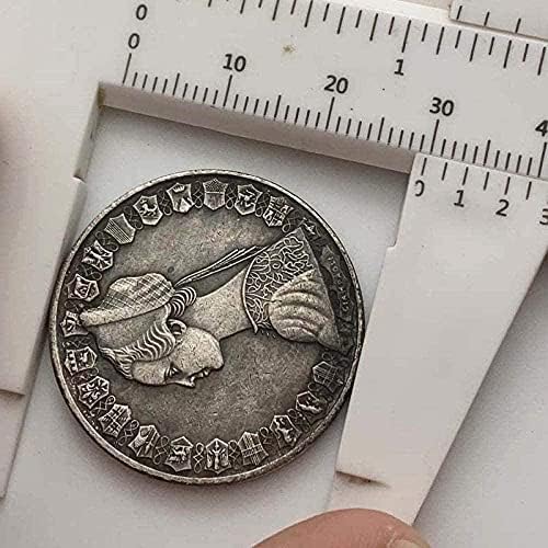 Монета Покана на Гръцката Антична Латунная Богинята на Старата Сребърен Медал Колекция на Craft 16 мм Щампована