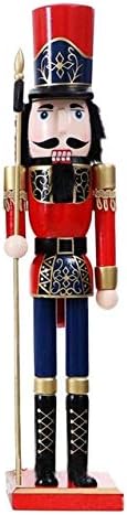 ZAMTAC 60 см, Куклен Лешникотрошачката в Британския Стил, Коледни Дървени Изделия за Ръчна Работа, Домашен Коледен