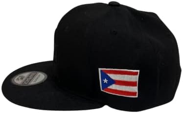 PR 3D Бродирани бейзболна шапка Flatbill възстановяване на предишното положение с Флага Пуерто Рико