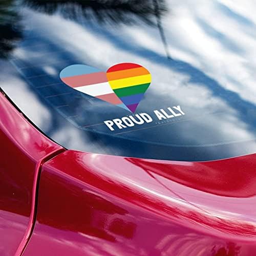 Гордата Лесбийки Бисексуални ЛГБТ Сърцето на Автомобилни Стикери Гей-Гордост Стикер ЛГБТ Преливащи Равенство