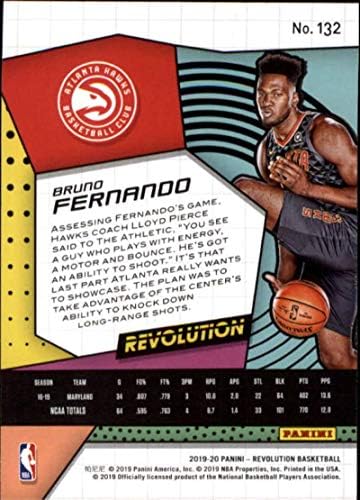 2019-20 Панини Revolution 132 Бруно Фернандо RC Нов баскетболна карта Атланта Хоукс НБА