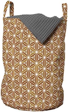 Чанта за дрехи Ambesonne Cinnamon с модел под формата на триъгълни и Пирамидална детайли по Съединените краища,