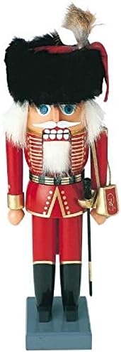 СУПЕР БИНГО Декор, който обожавам Schillscher Hussar Soldier Немски Дървен Коледен Лешникотрошачката 10,6 Инча
