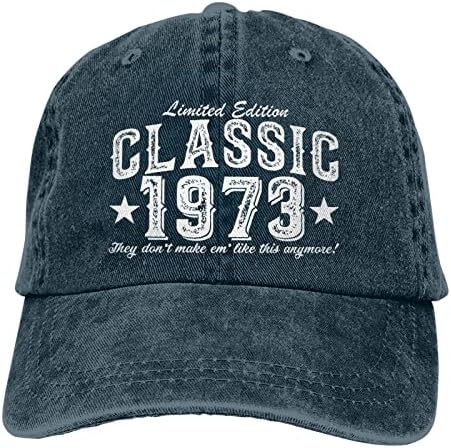 50-Годишният Ретро Автомобил 1973 Шапка Унисекс Класик 1973 бейзболна шапка на 50-ия Рожден Ден за Жените Шапка