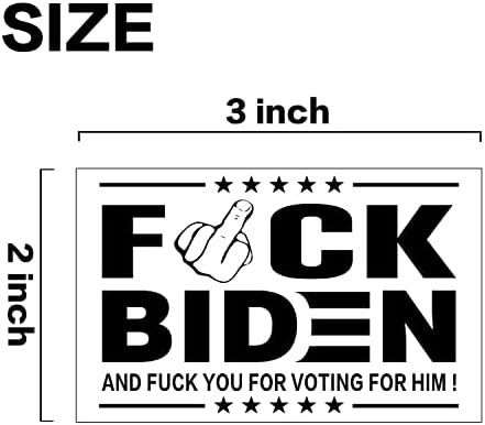 100 Опаковки Стикер на бронята FCK Joe Biden, Вашата маска е толкова безполезна, тъй като Байдън, Стикер Върху