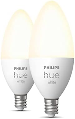Умна свещ Philips Hue White LED, съвместима с Bluetooth и Zigbee (опция Hue Hub), работи с Alexa и Google Assistant