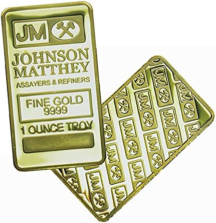 Редки британски монети JM Златна Възпоменателна монета с Квадратно едно паметно издание 1 унция. Ментовото украса