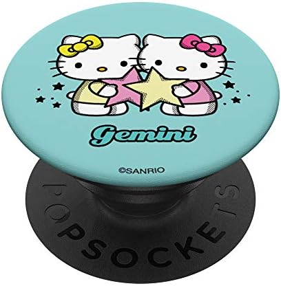 Hello Kitty Зодиака Джемини PopSockets PopGrip: Замяна дръжка за телефони и таблети