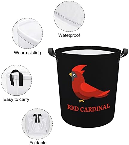 Кошница за дрехи Red Cardinal Сгъваема Кошница За дрехи, Чанта За Съхранение Кошница за дрехи с Дръжки