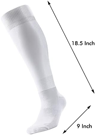 Памучни Чорапи над Коляното IXI, Спортни Чорапи, Дълги Чорапи с Дебела Дъното За Спортисти