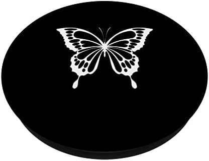 Черно-бяла Пеперуда Cottagecore Естетичен y2k Сладки попсокеты С възможност за смяна на PopGrip